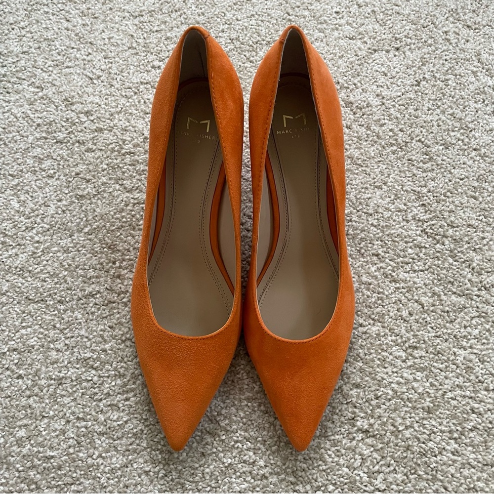 Marc Fisher Zala Block Heel Pointy Toe Pumps Size… - image 4